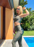 Leggings Lismina Bolsillos Caqui
